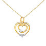 Voir la diapositive 1 : L'ATELIER D'AZUR Collier - Pendentif Or 18 Carats 750/000 Jaune  - Coeur - Chaine Dorée