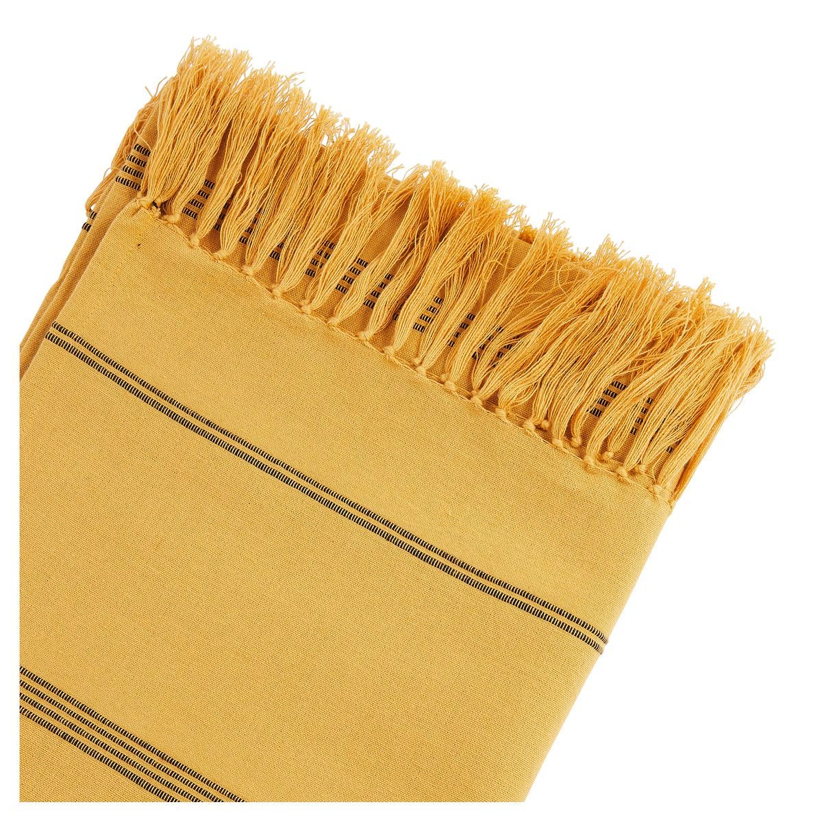 ACTUEL Plaid uni en coton 