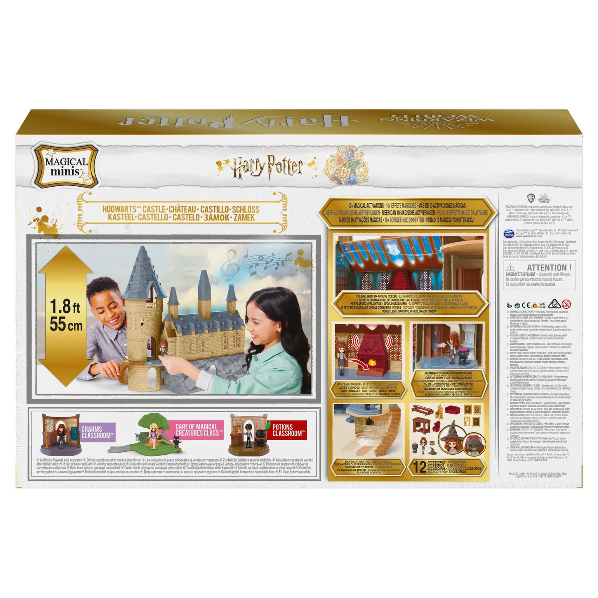 Voir la diapositive 3 : SPIN MASTER Figurine - Château Poudlard magique mini - Wizarding World