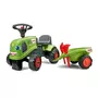 FALK Porteur enfant tracteur Claas avec remorque 1 à 3 ans - Falk