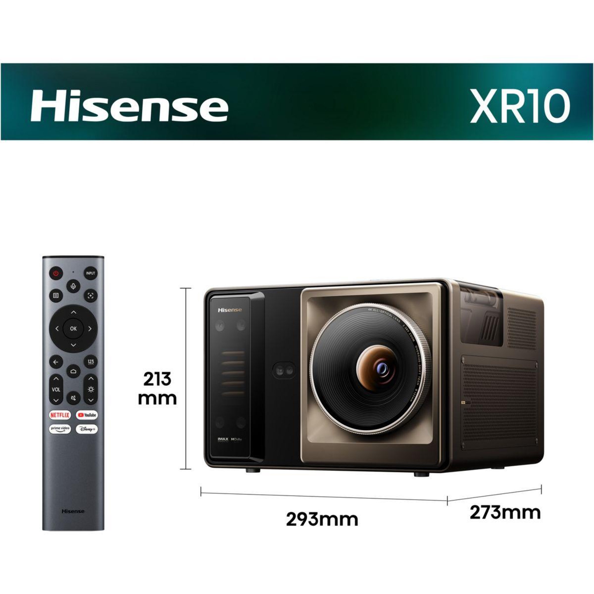 Voir la diapositive 2 : Hisense Vidéoprojecteur home cinéma xr10 trichroma triple laser 4k - experience cinéma, smart tv