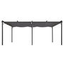 Voir la diapositive 3 : ID MARKET Pergola toit rétractable 6 pieds 3x6 M tonnelle gris anthracite