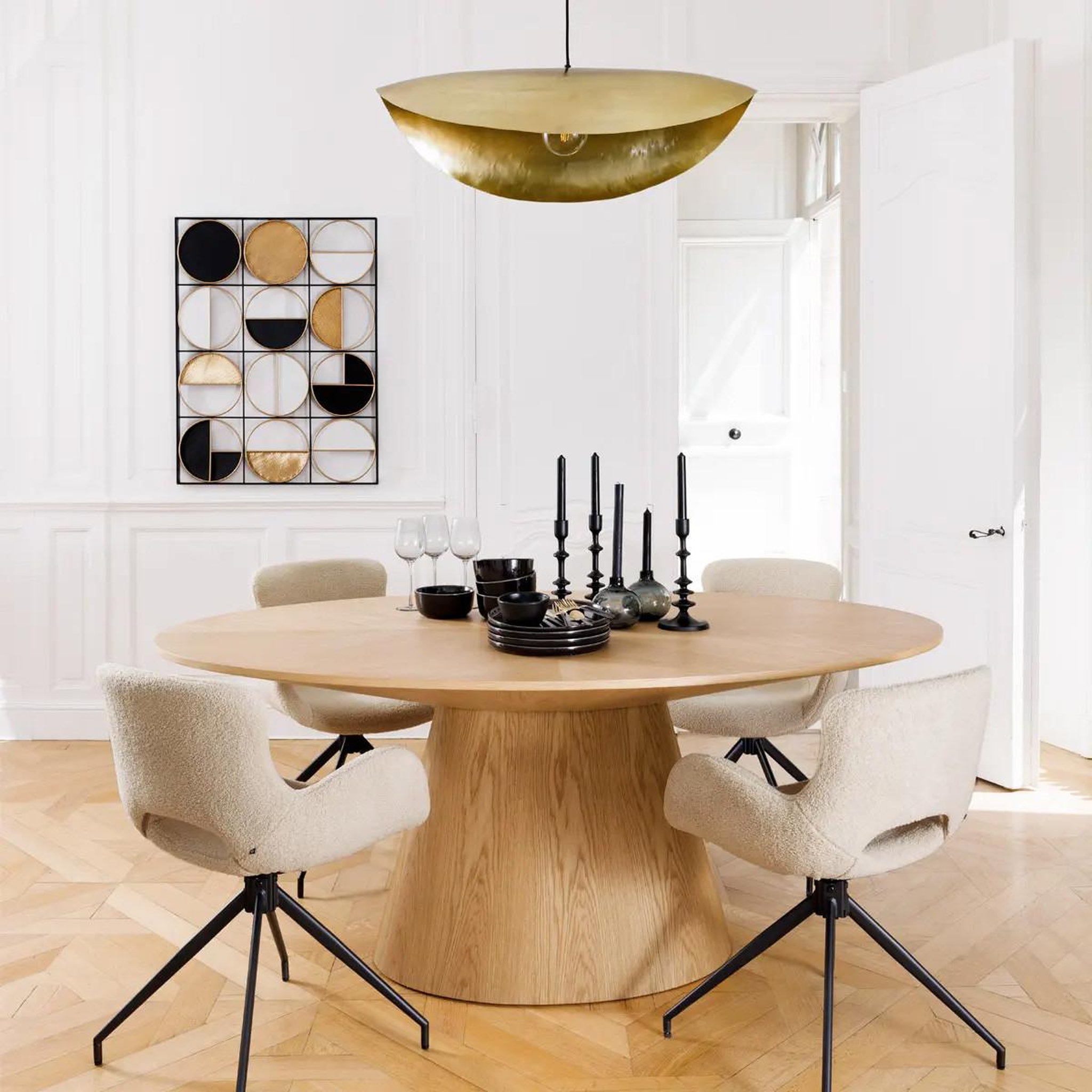 Voir la diapositive 2 : ATMOSPHERA Chandelier en métal  living  26cm noir
