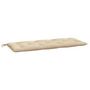 Voir la diapositive 2 : VIDAXL Coussin de banc de jardin beige 120x50x7 cm tissu oxford