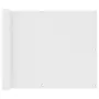 VIDAXL Ecran de balcon Blanc 75x500 cm Tissu Oxford