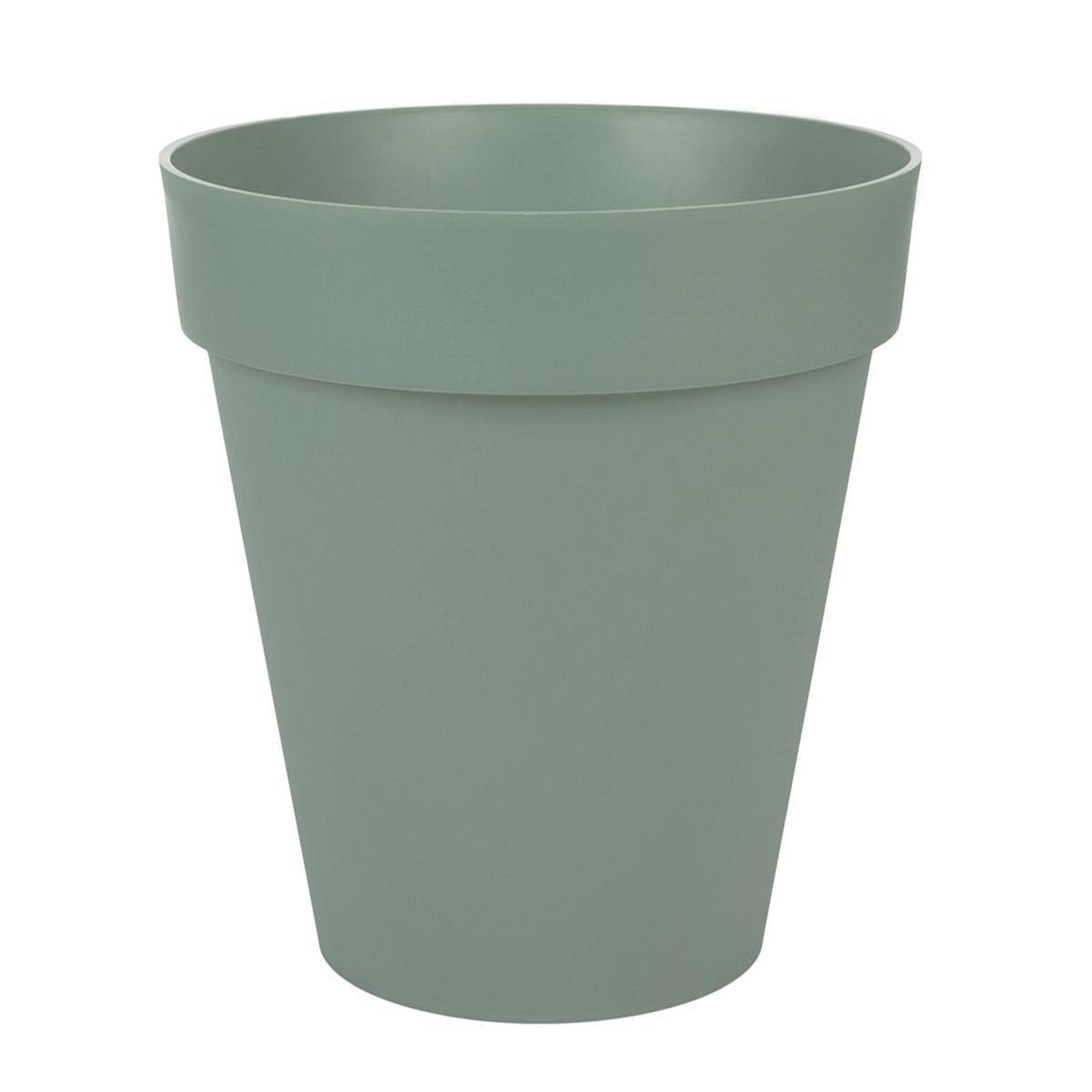 Eda Pot de fleurs rond Toscane Ø 40 x H.32 cm - Vert laurier - Eda