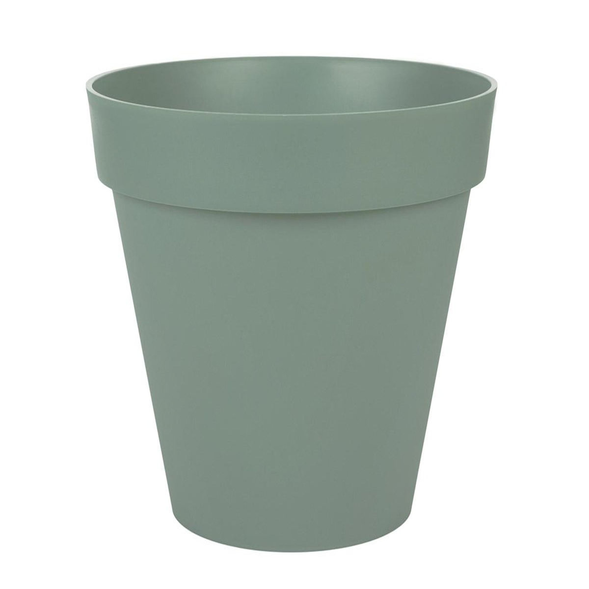 Eda Pot de fleurs rond Toscane Ø 40 x H.32 cm - Vert laurier - Eda