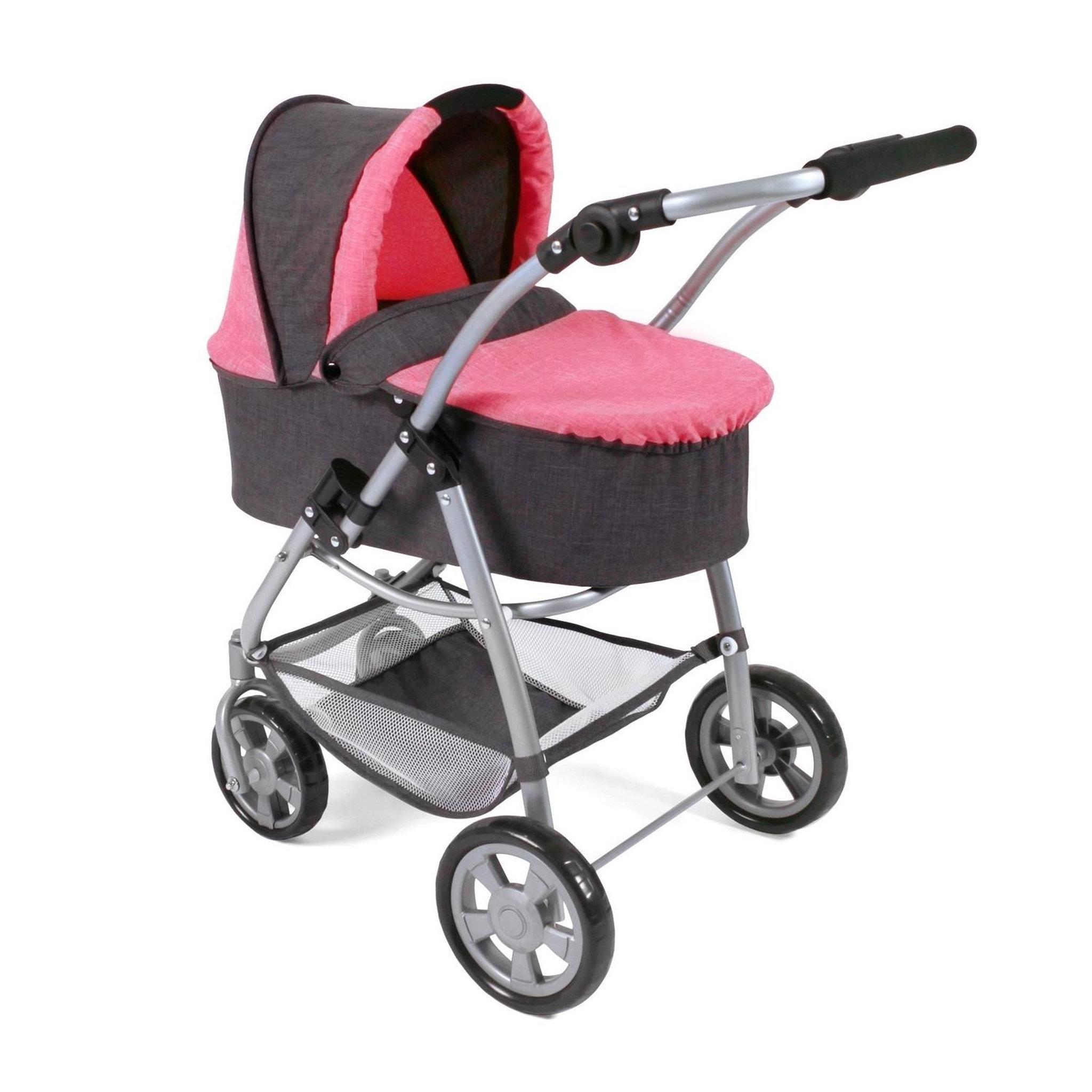 Voir la diapositive 5 : BAYER CHIC 2000 Poussette pour poupées, 3 en 1 EMOTION - anthracite-rose