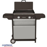 CAMPINGAZ Plancha gaz BLUE FLAME EXLD 2 brûleurs sur chariot, 60x40 cm