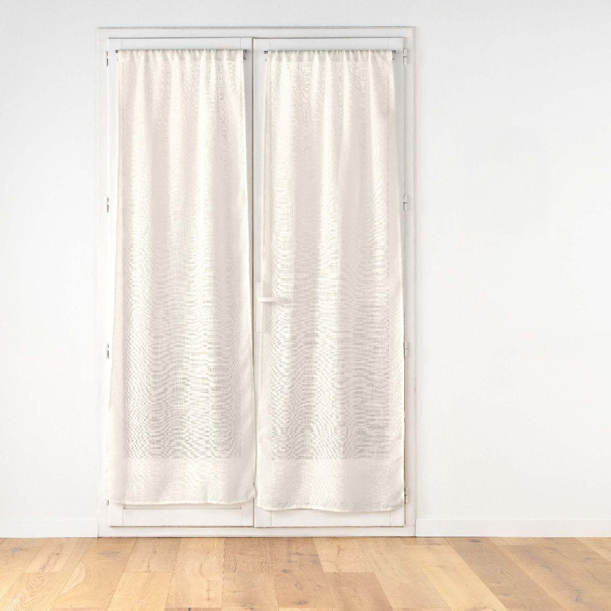 Douceur d'Intérieur Paire de voilages passe-tringle  haltona  70x200cm naturel