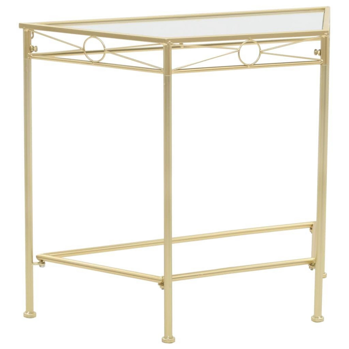 VIDAXL Table d'appoint Style vintage Metal 87 x 34 x 73 cm Dore