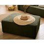 Voir la diapositive 2 : BEST MOBILIER Topaze - pouf - en velours côtelé plat