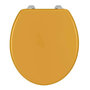 Voir la diapositive 1 : Wenko Abattant WC - Bois - Jaune