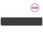 Voir la diapositive 2 : VIDAXL Bordures de pelouse 30 pcs noir 20x103 cm acier lamine a froid