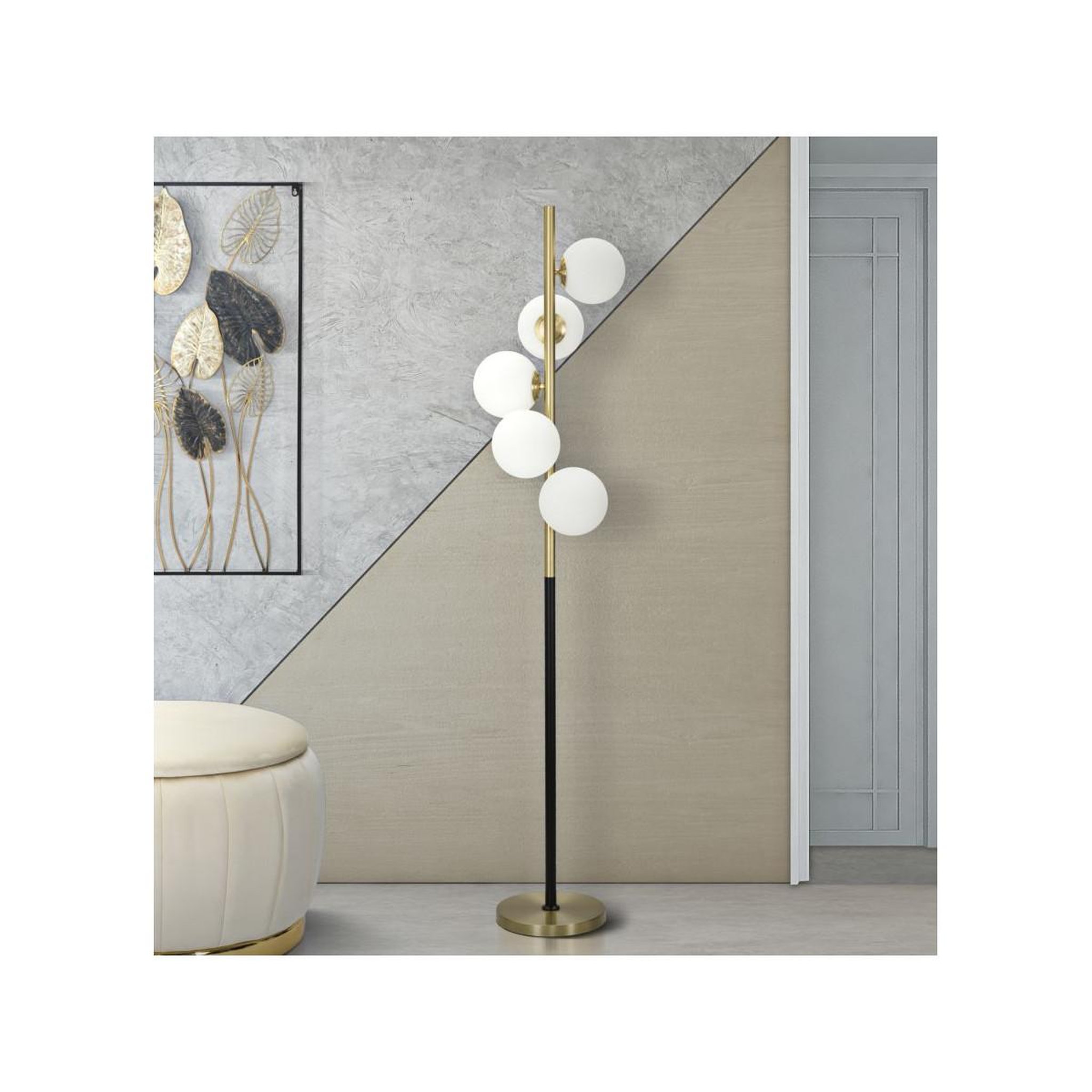Voir la diapositive 5 : Paris Prix Lampadaire design  glamy  160cm or