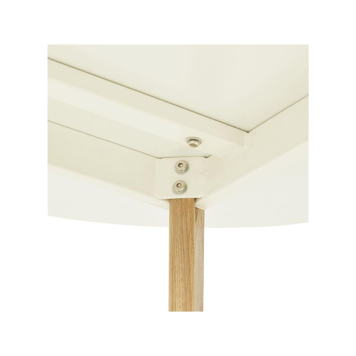 Paris Prix Table de Repas Scandinave  Pacio  90cm Blanc