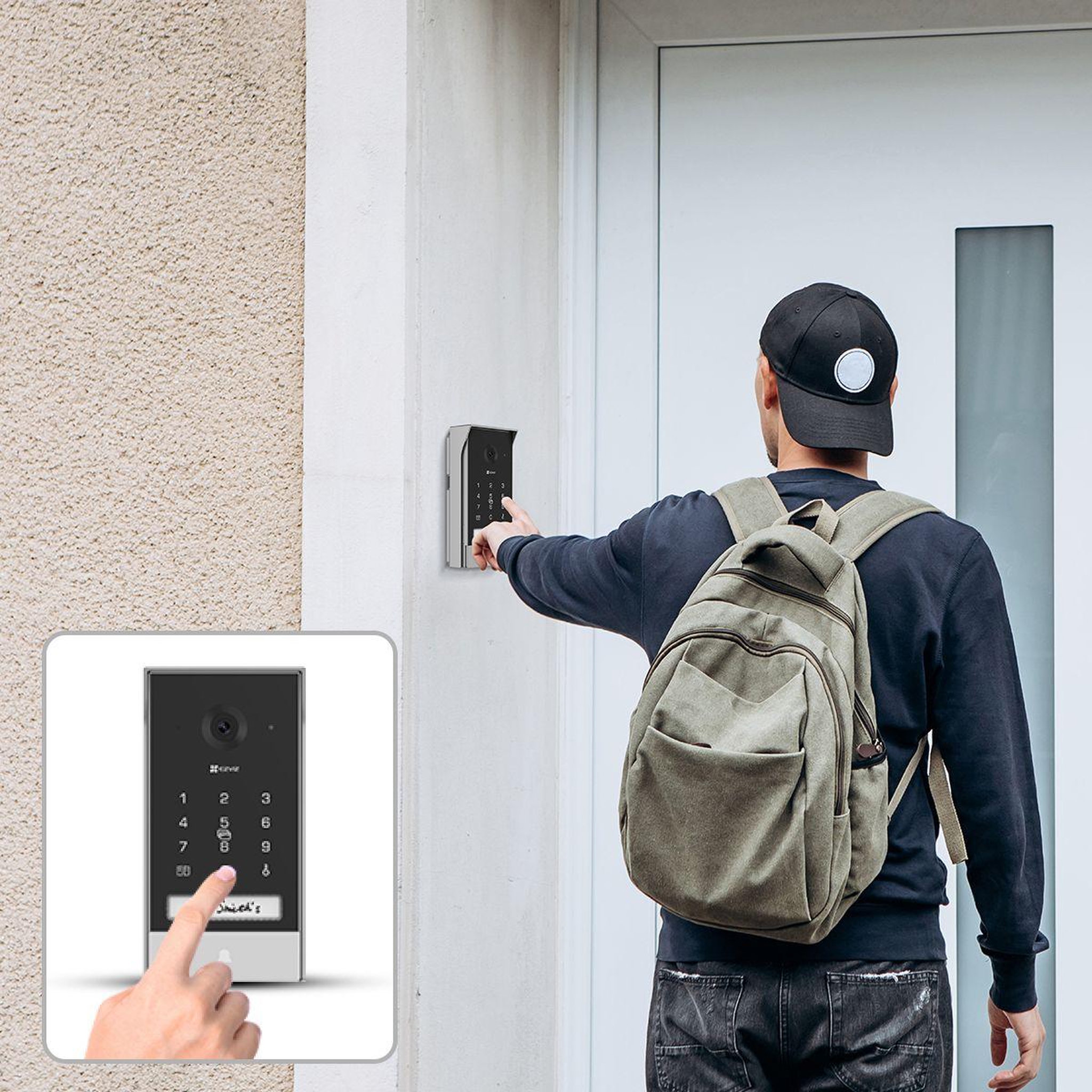 Voir la diapositive 5 : EZVIZ Visiophone EP7-2K/Connecté ss fil+ panneau solaire