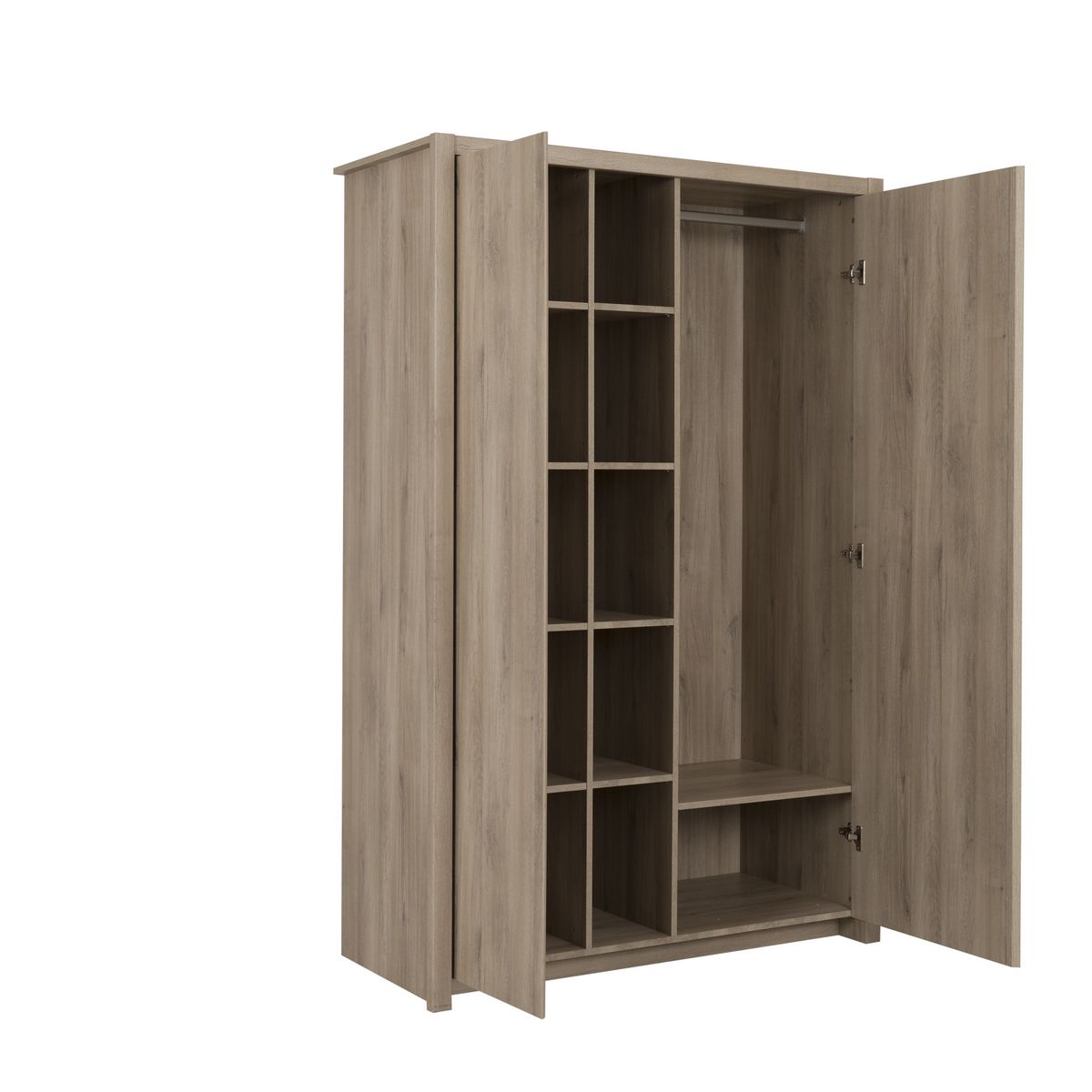 GAMI Armoire 5 niches 2 portes battantes L131cm JONATHAN