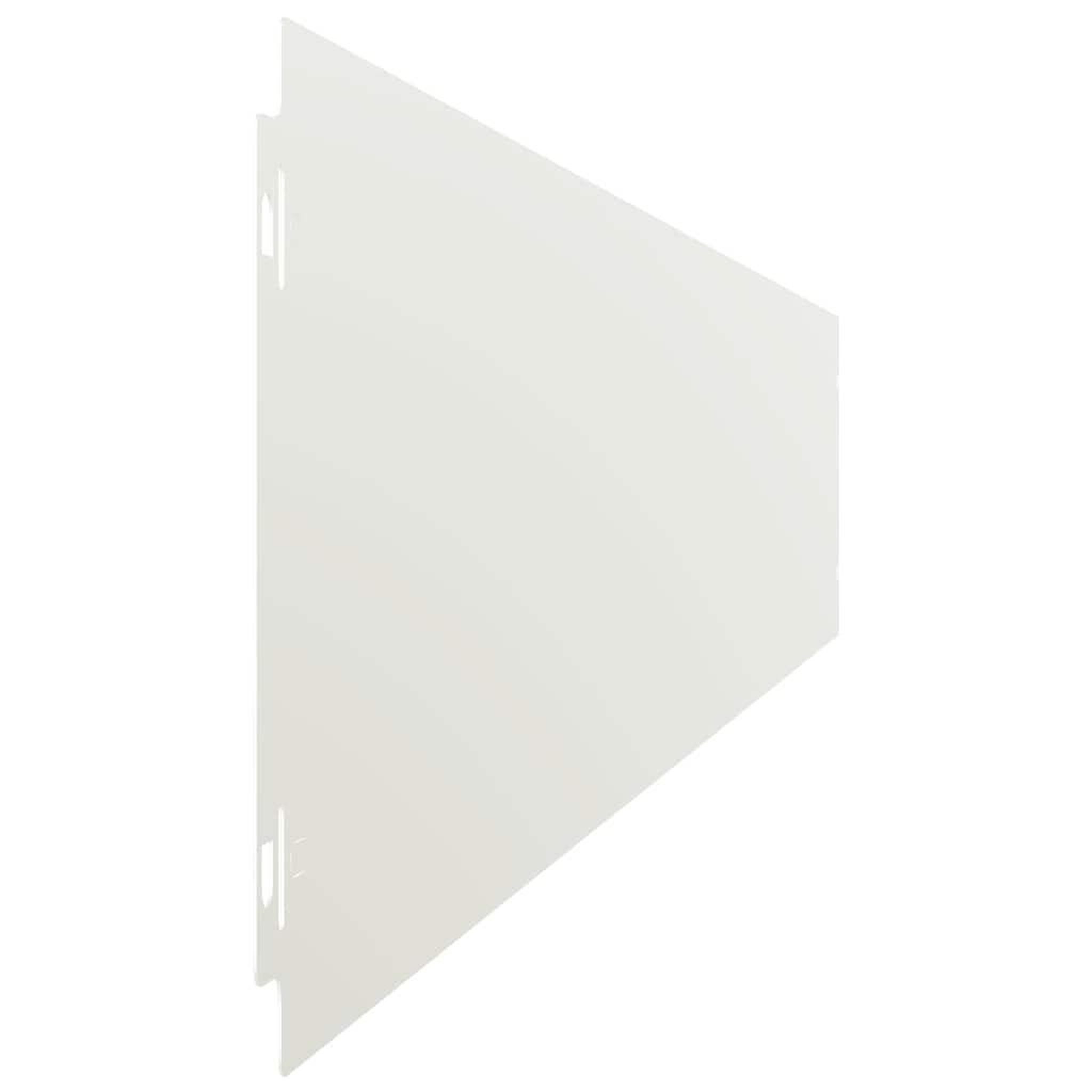 Voir la diapositive 5 : VIDAXL Bordures de pelouse 10 pcs blanc 15x103 cm acier lamine a froid
