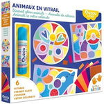 ANIMAUX EN VITRAIL. 6 VITRAUX, EDITION EN LANGUES MULTIPLES, Emelyanova Tanya