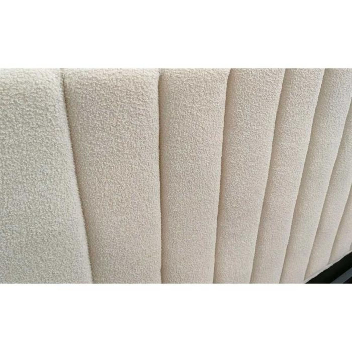 Paris Prix Lit Coffre Design Bouclette  Songa  160x200cm Beige