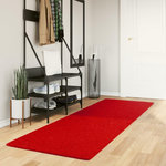 VIDAXL Tapis HUARTE a poils courts doux et lavable rouge 80x250 cm