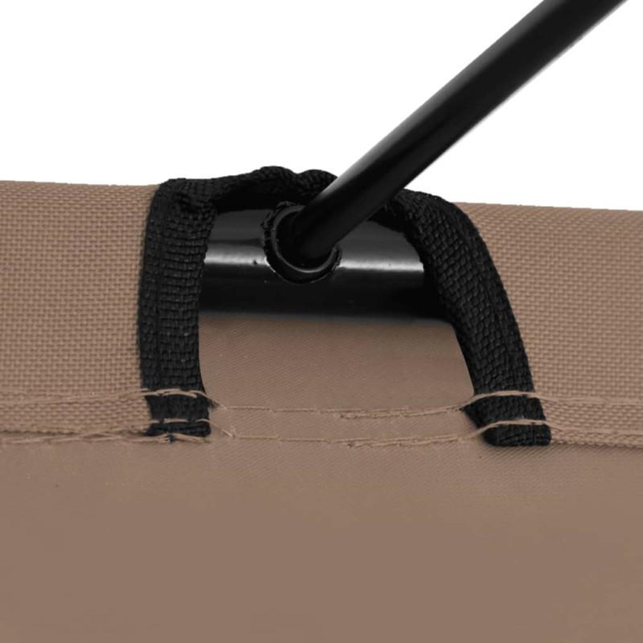 Voir la diapositive 4 : VIDAXL Lit de camping 180x60x19 cm Tissu Oxford et acier Taupe
