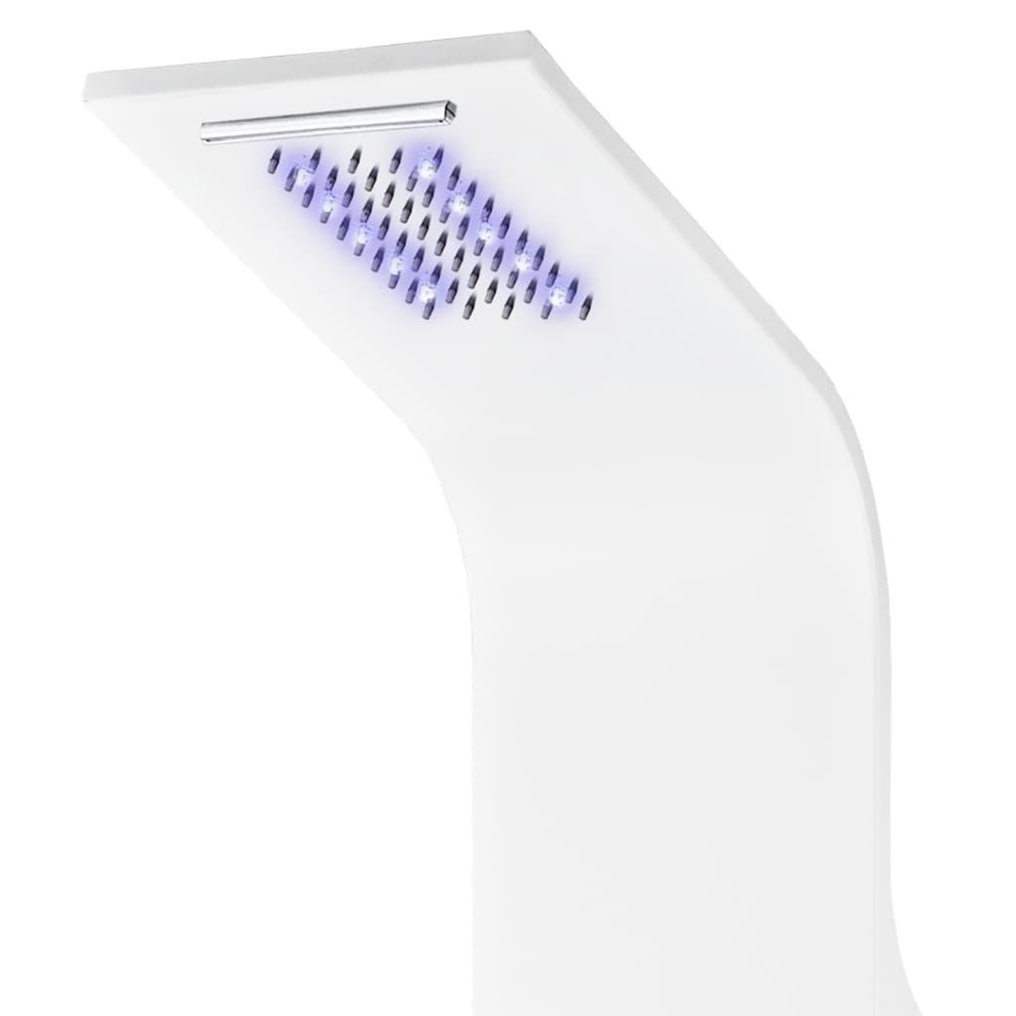 Voir la diapositive 3 : VIDAXL Panneau de douche aluminium 20x44x130 cm blanc