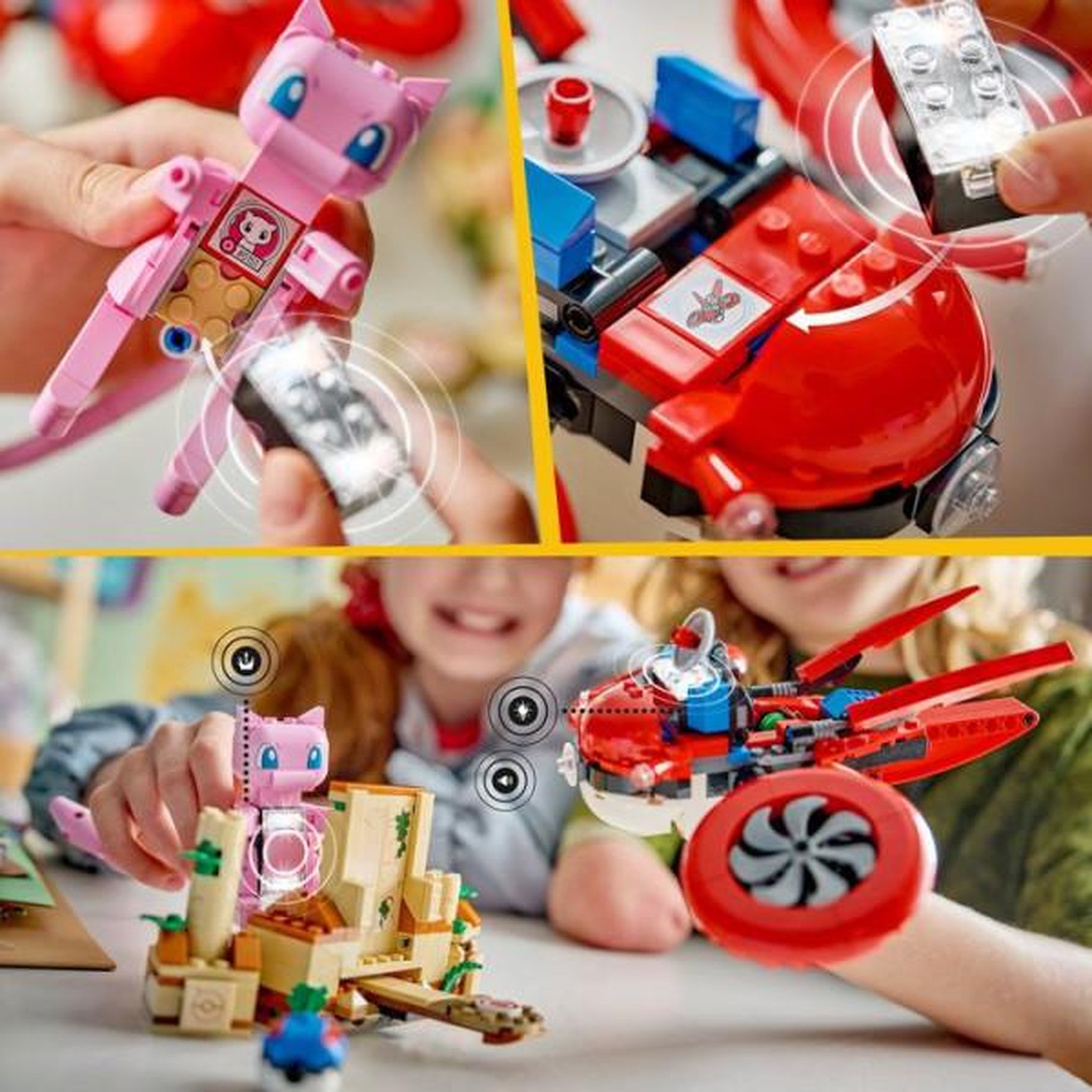 Voir la diapositive 5 : LEGO LEGO Pokémon 72161 - Set de construction compatible SMART Play™ - Mew, Recherche en drone - Des 8 ans