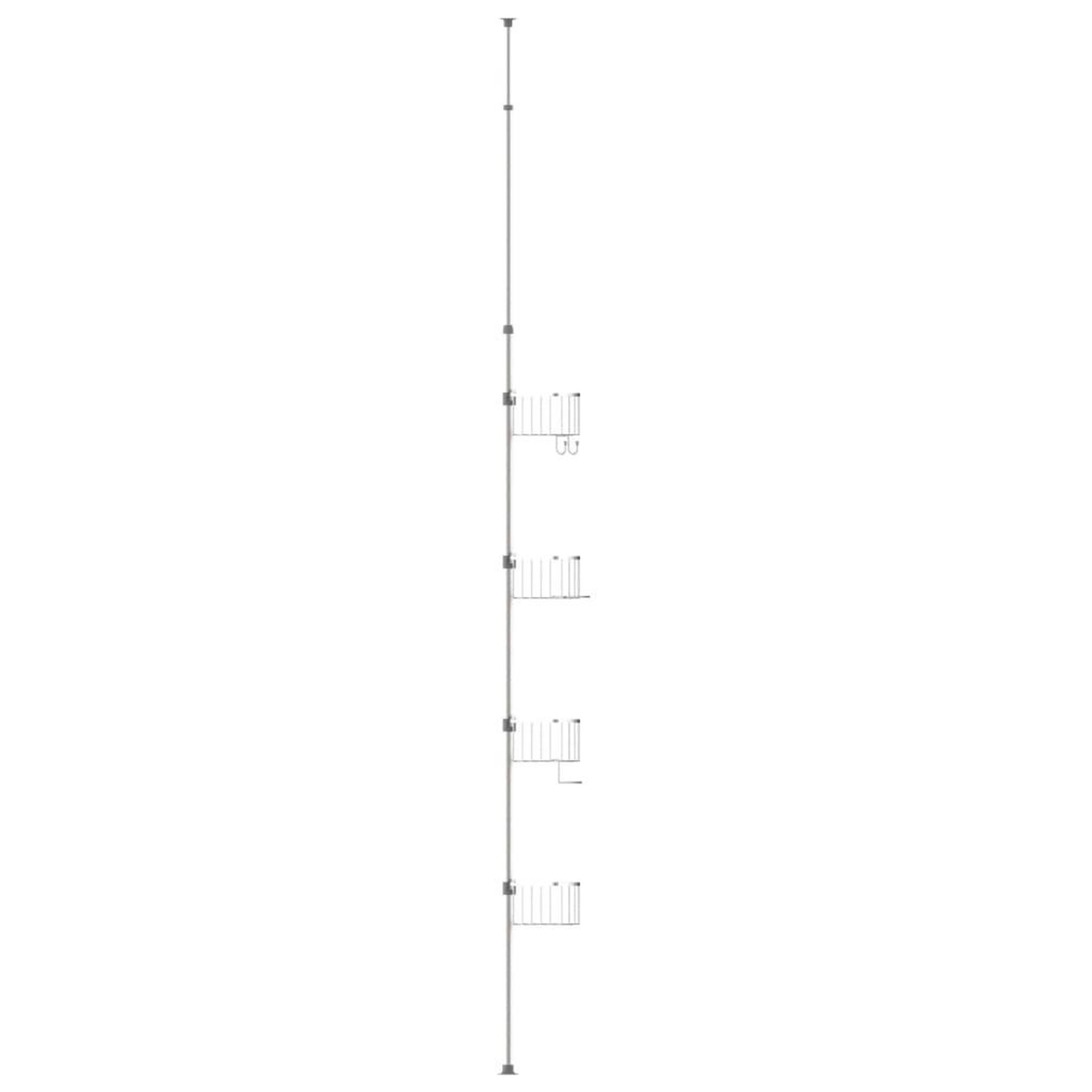 Voir la diapositive 2 : EISL EISL Etagere de douche d'angle telescopique chrome
