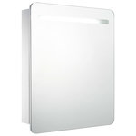 VIDAXL Armoire de salle de bain a miroir LED 68x9x80 cm