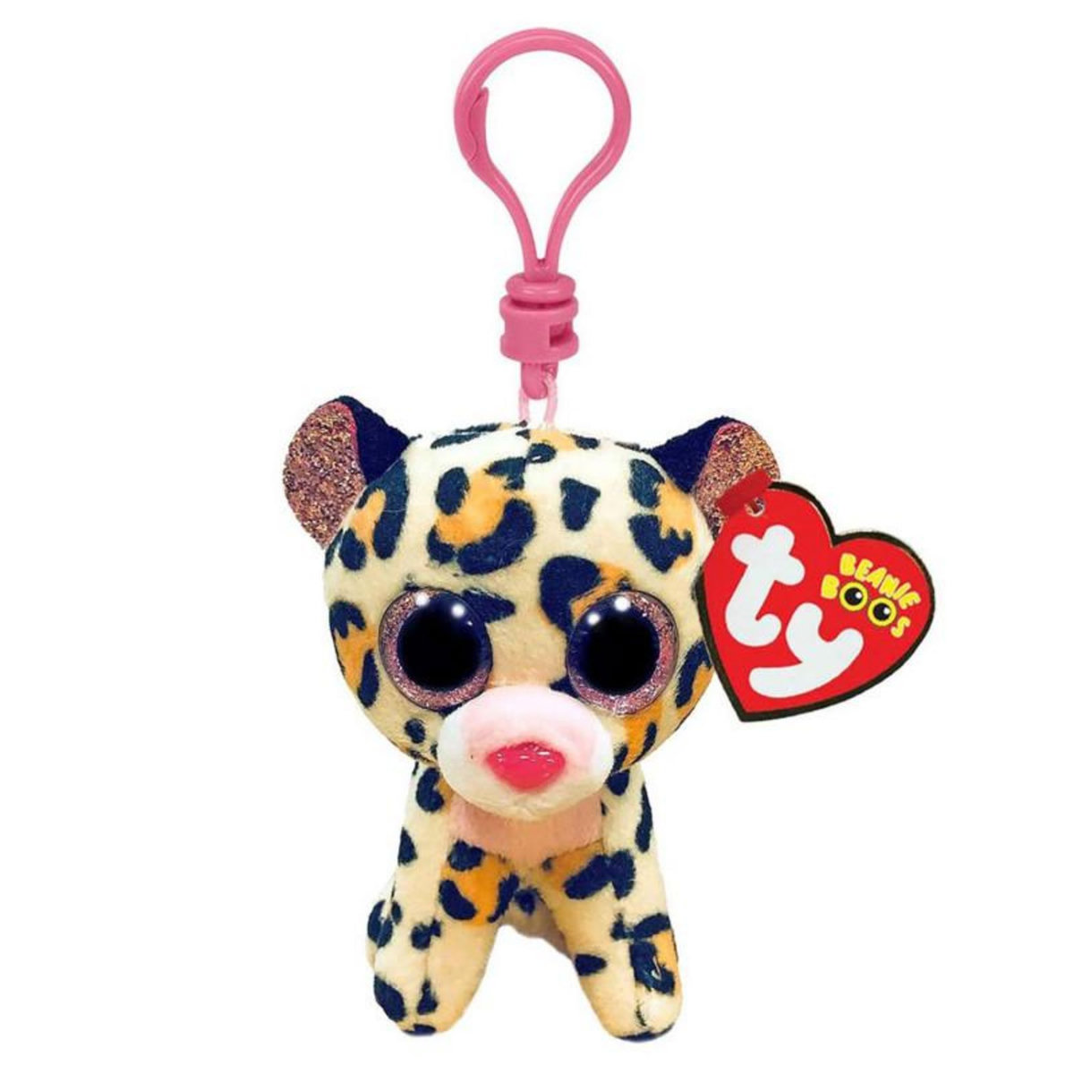 TY - Beanie Boo's Ty Beanie Boo's Clip Livvie Leopard, 7cm 2007532