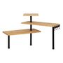 Voir la diapositive 3 : FIVE Étagère d'Angle de Cuisine 3 Niveaux  Bambou  43cm Naturel & Noir