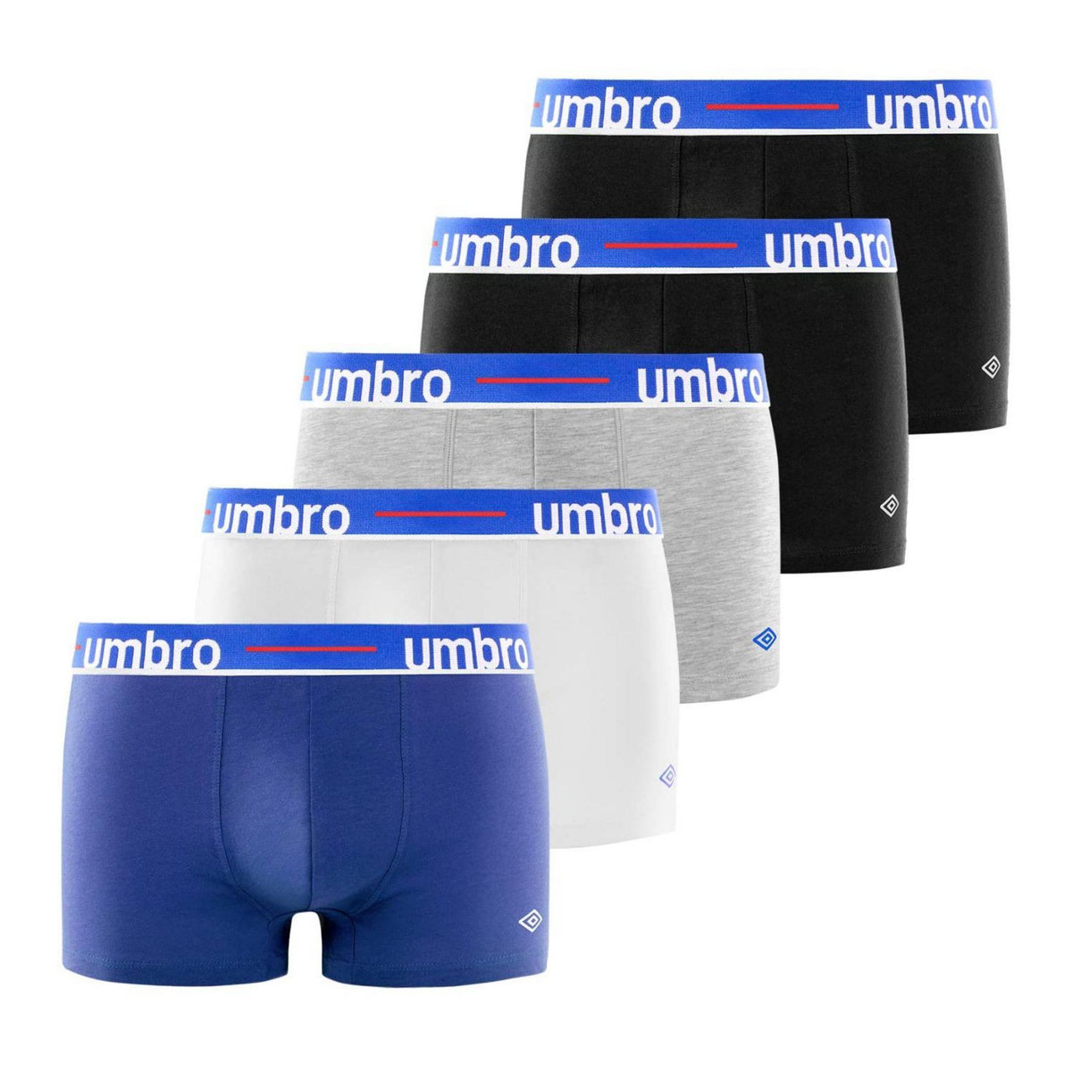 UMBRO Lot de 5 Boxers coton homme Class