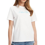 CALVIN KLEIN JEANS T shirt  Femme Calvin Klein Jeans Ss 20s Classic Logo. Coloris disponibles : Blanc