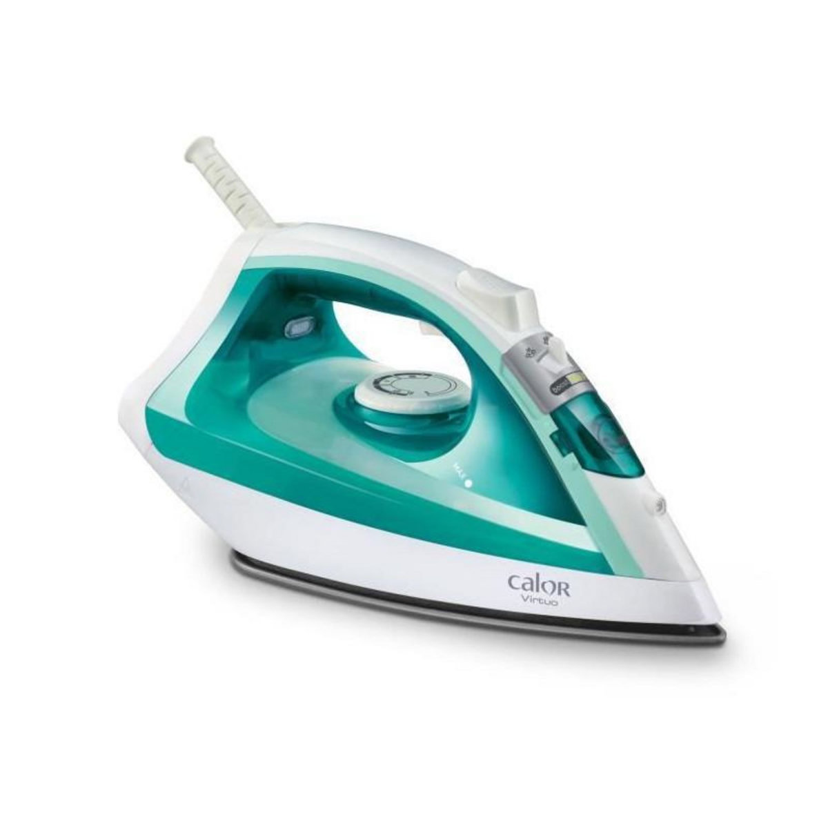 CALOR CALOR FV1710C0 Fer a repasser vapeur, 1800 W, Débit vapeur 24 g/min, Pressing 80 g/min, Défroissage vertical, Virtuo, Bleu/ver