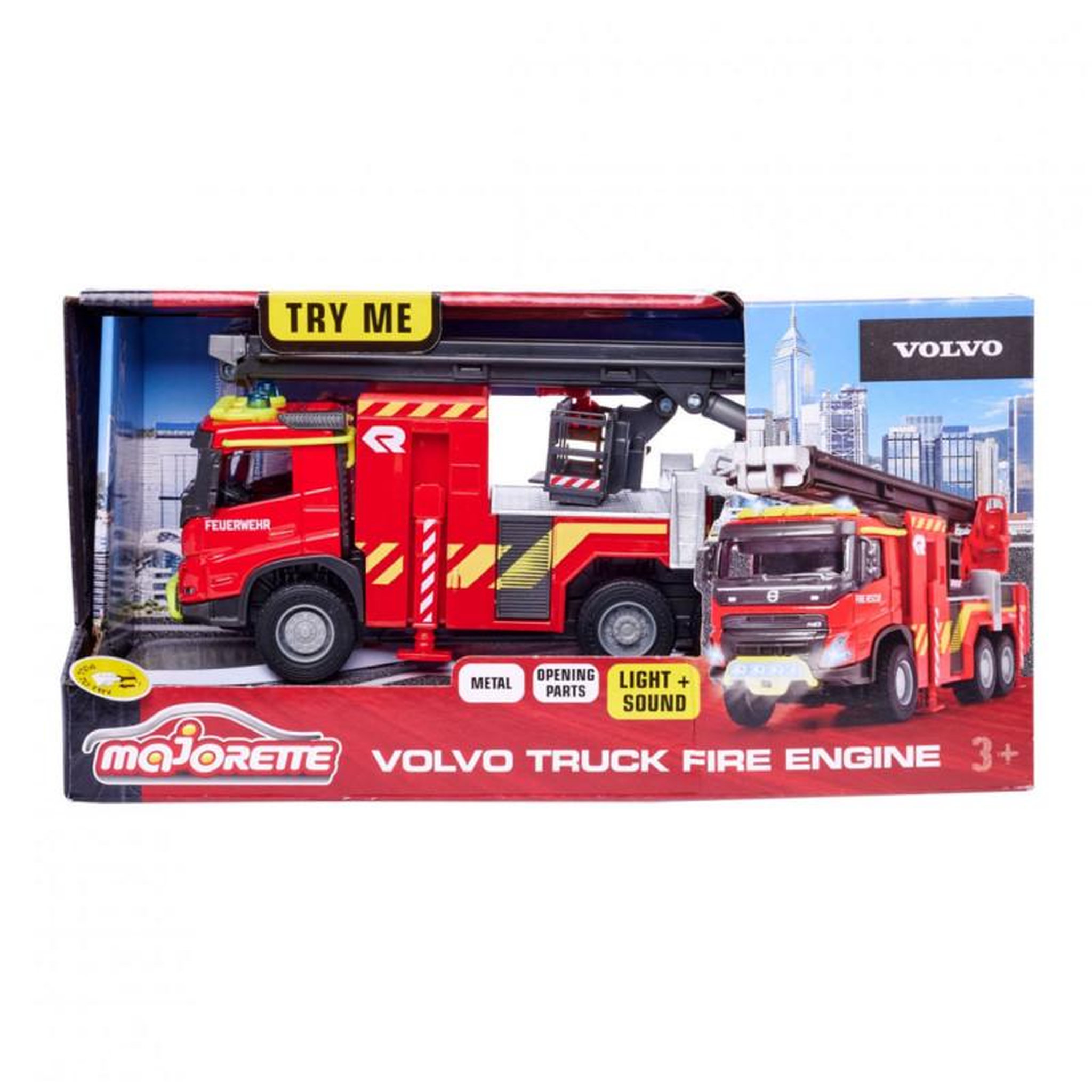 Voir la diapositive 2 : Majorette Majorette Volvo Fire Truck 213713000