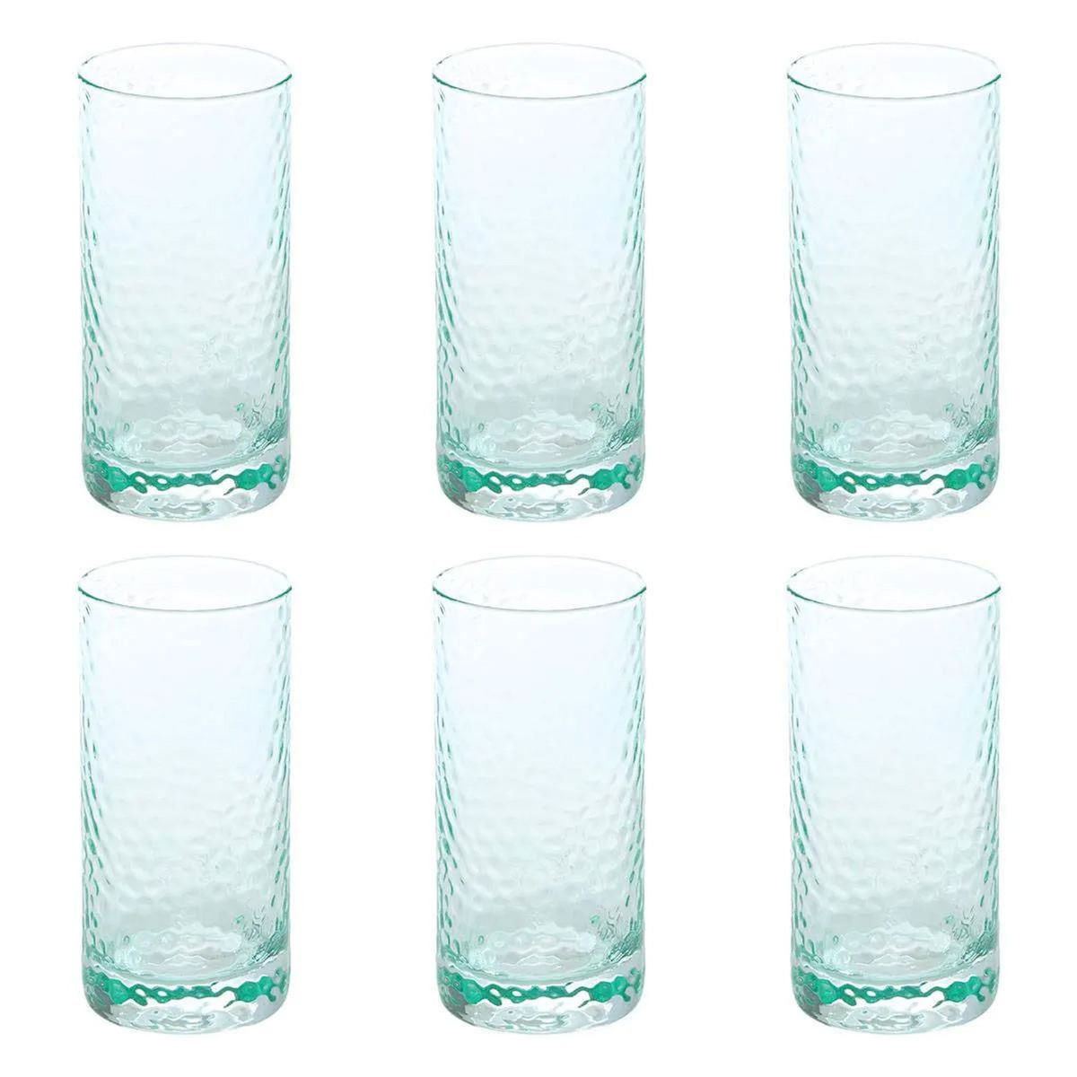 SECRET DE GOURMET Lot de 6 Gobelets Hauts  Celia  30cl Vert Menthe
