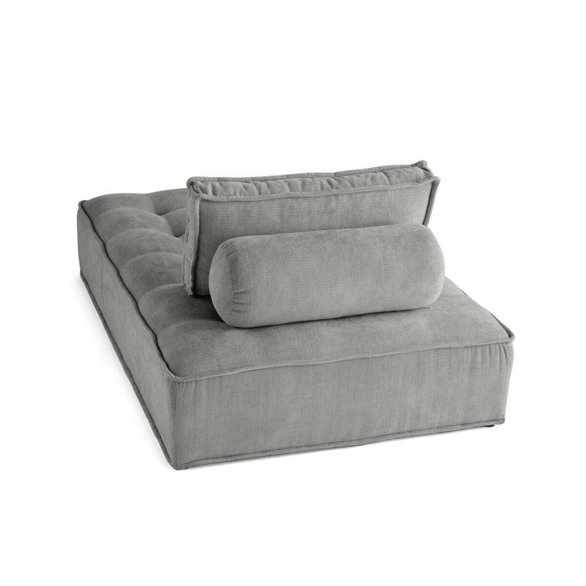 LISA DESIGN Marisol - module d'assise méridienne - velours texturé