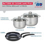 Voir la diapositive 2 : ELO Ensemble de 2 Poêles de cuisson 24 et 28 cm et 2 faitouts 20 et 24 cm Elo Prima Brillant