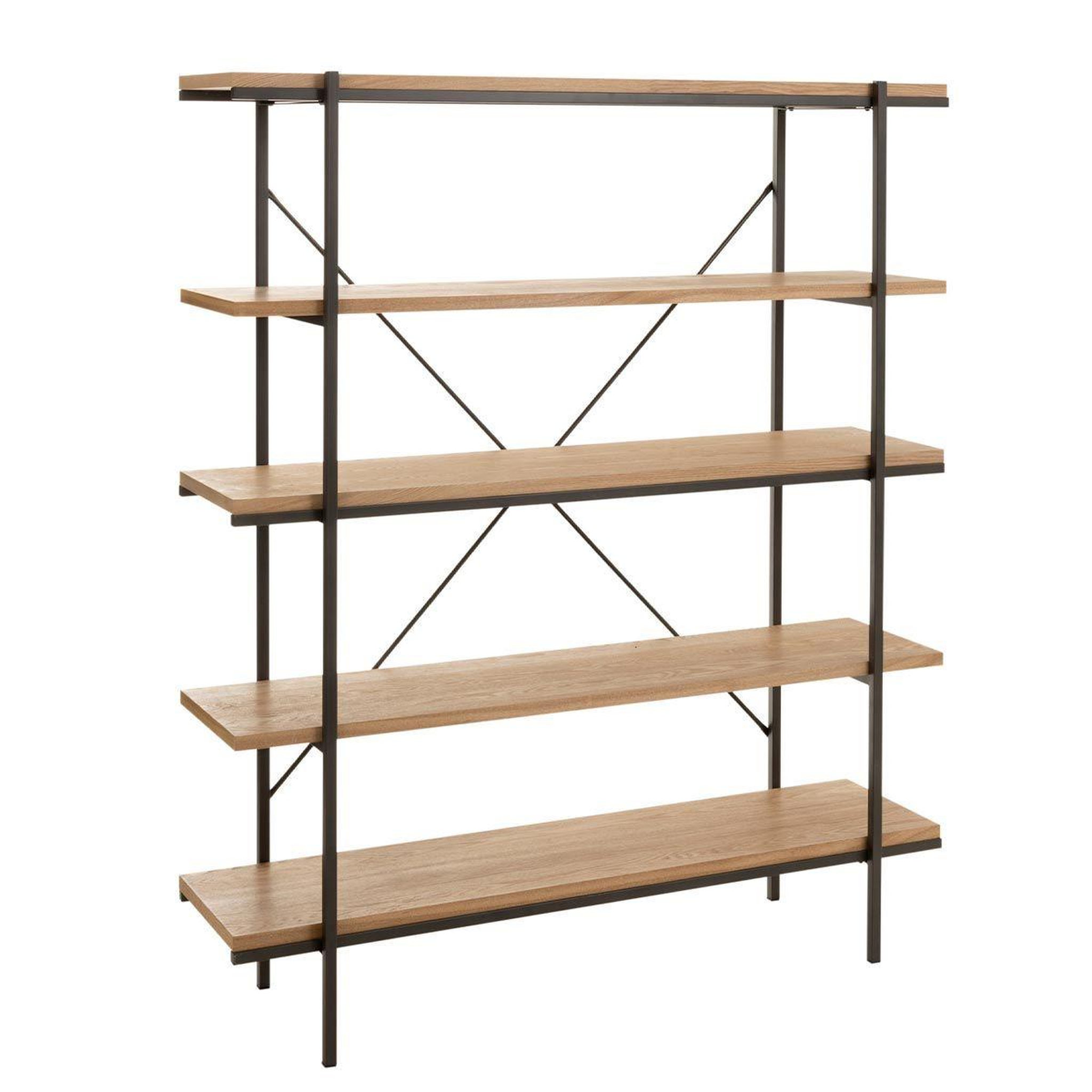 Voir la diapositive 1 : Paris Prix Étagère 5 niveaux en bois  dresa  166cm naturel