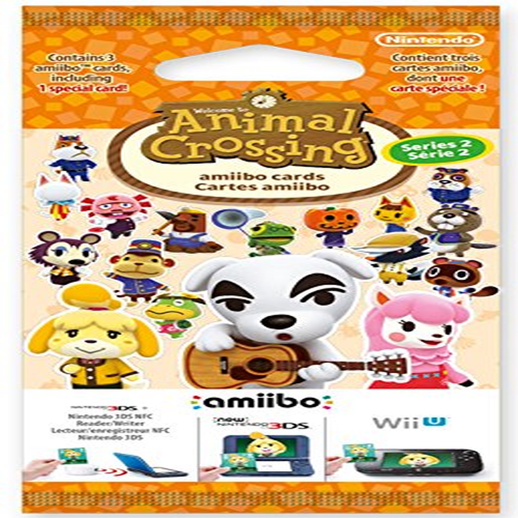 Paquet de 3 cartes Amiibo Animal Crossing Série 2