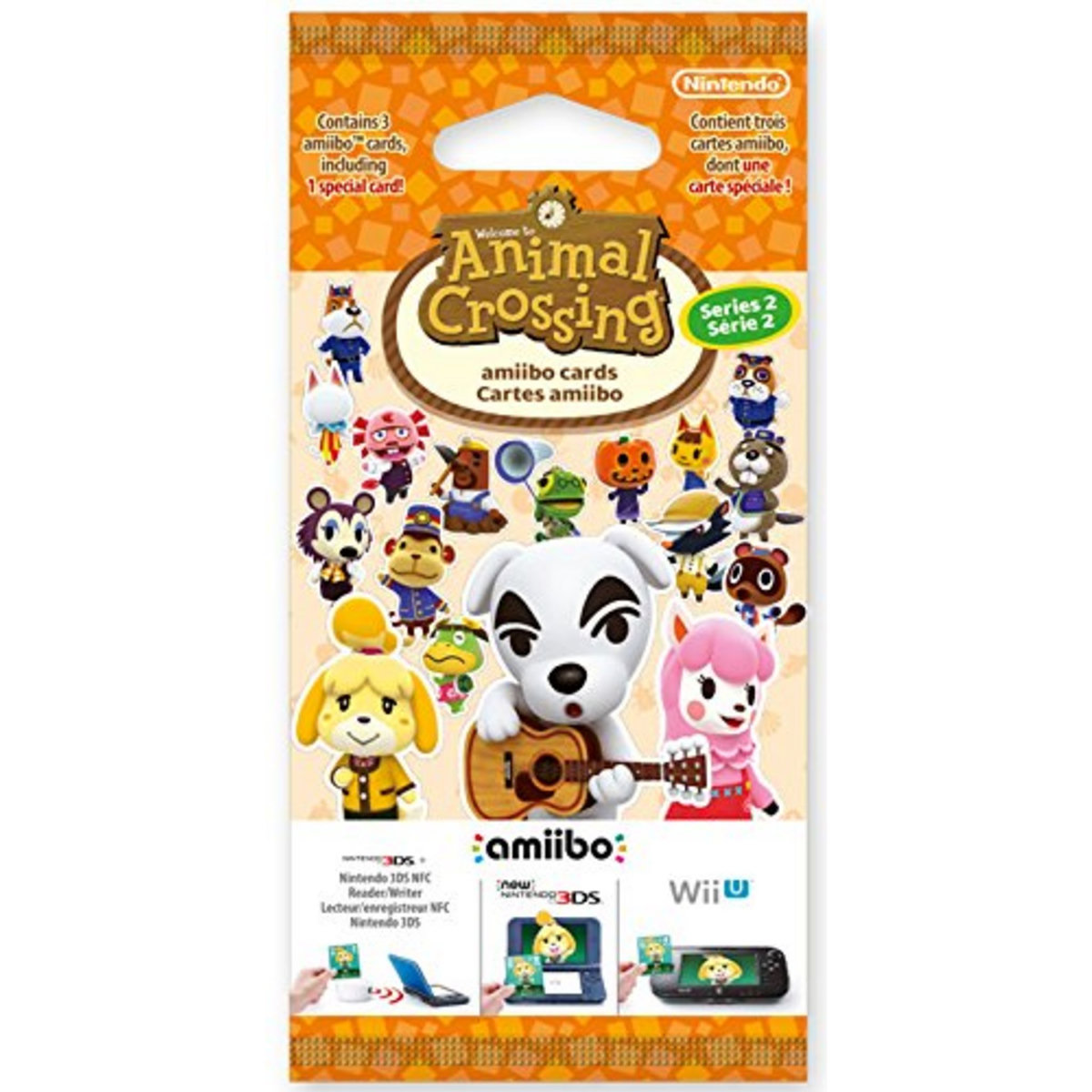 Paquet de 3 cartes Amiibo Animal Crossing Série 2