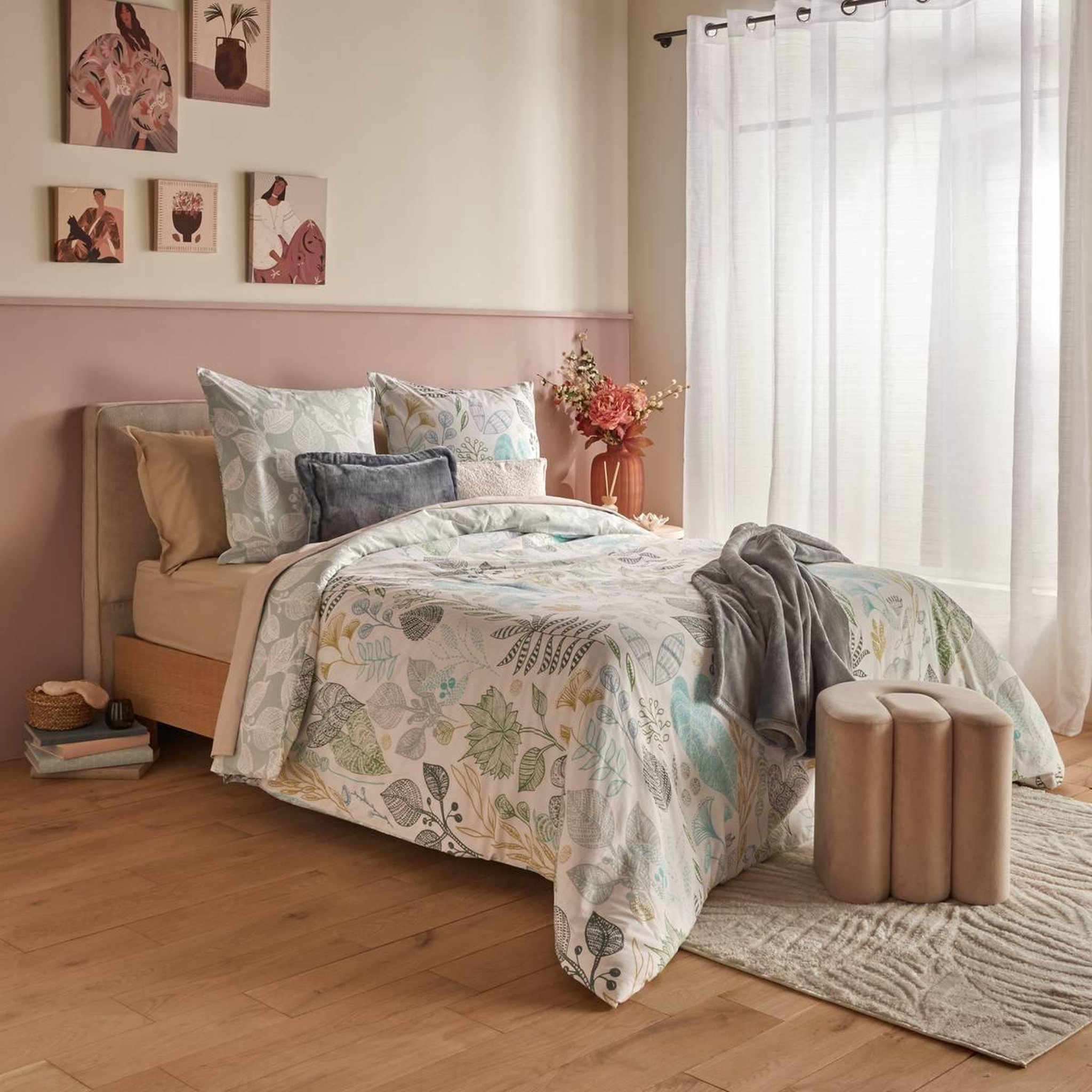 ATMOSPHERA Parure de lit 3 pièces  alioe  240x220cm vert