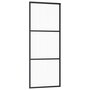 Voir la diapositive 3 : VIDAXL Porte coulissante et quincaillerie Verre ESG/Aluminium 76x205cm