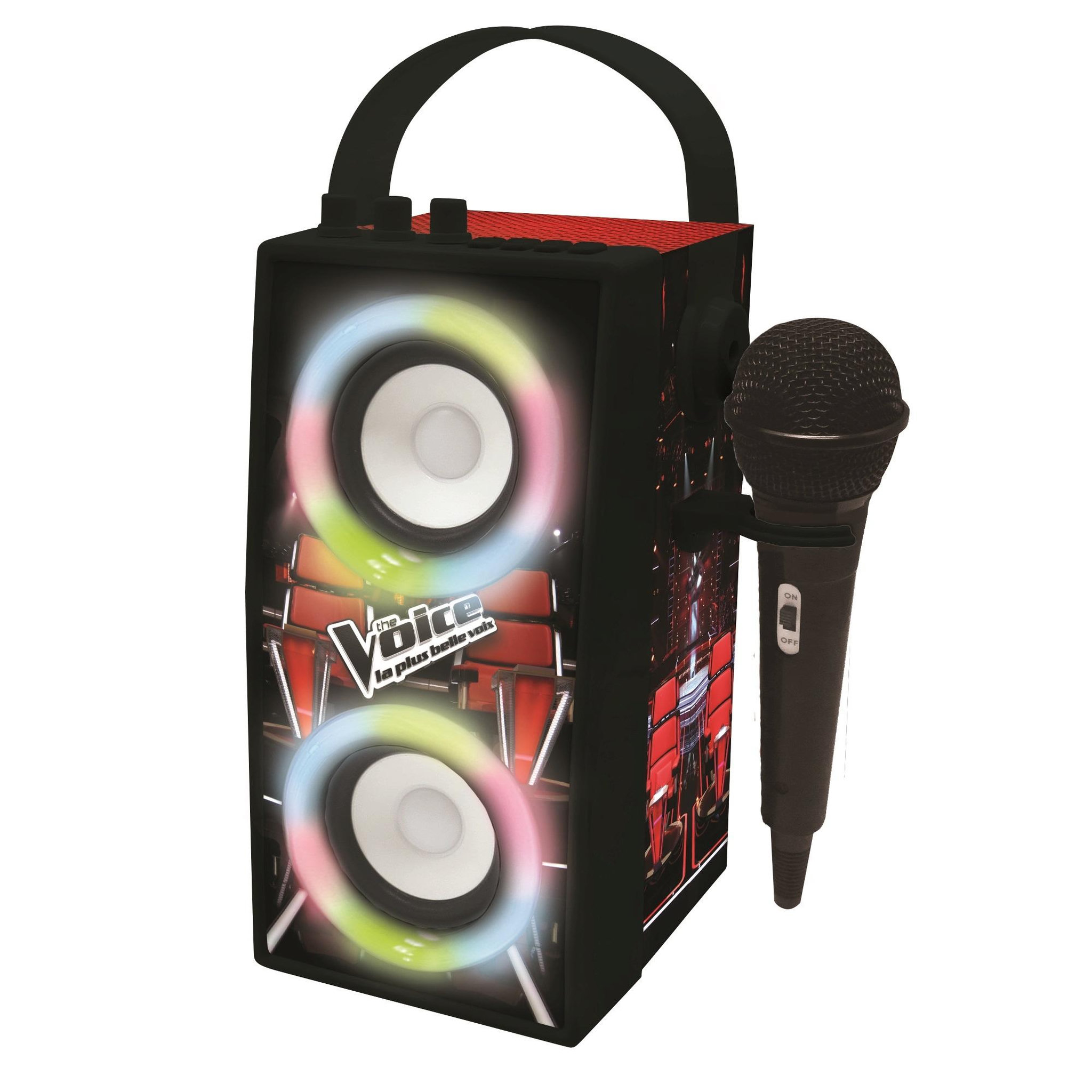 Lexibook Enceinte Bluetooth portable avec micro et effets lumineux The Voice