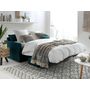 Voir la diapositive 3 : LISA DESIGN Ari - canapé 3 places convertible express couchage quotidien 140 cm matelas 12 cm en tissu