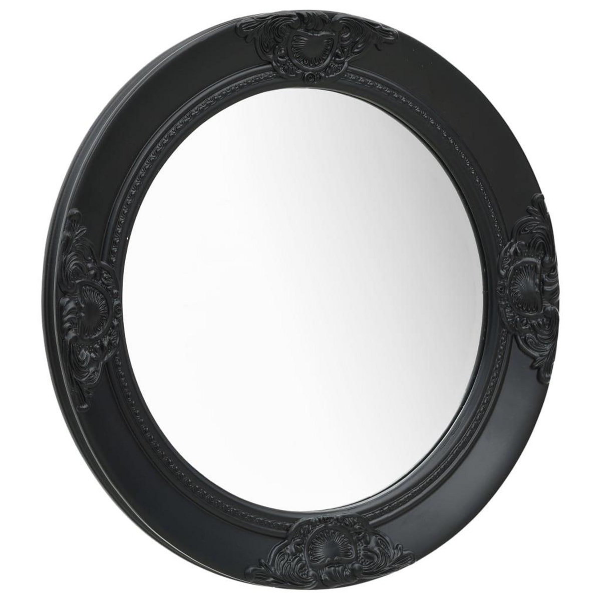 VIDAXL Miroir mural style baroque 50 cm noir