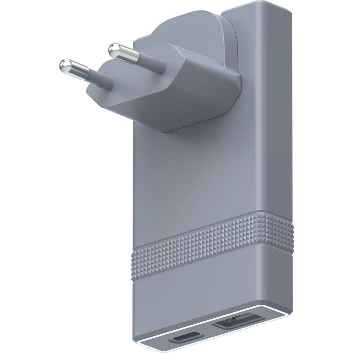 FORCE POWER Chargeur + câble de voyage 65W de voyage GaN USB-A + C