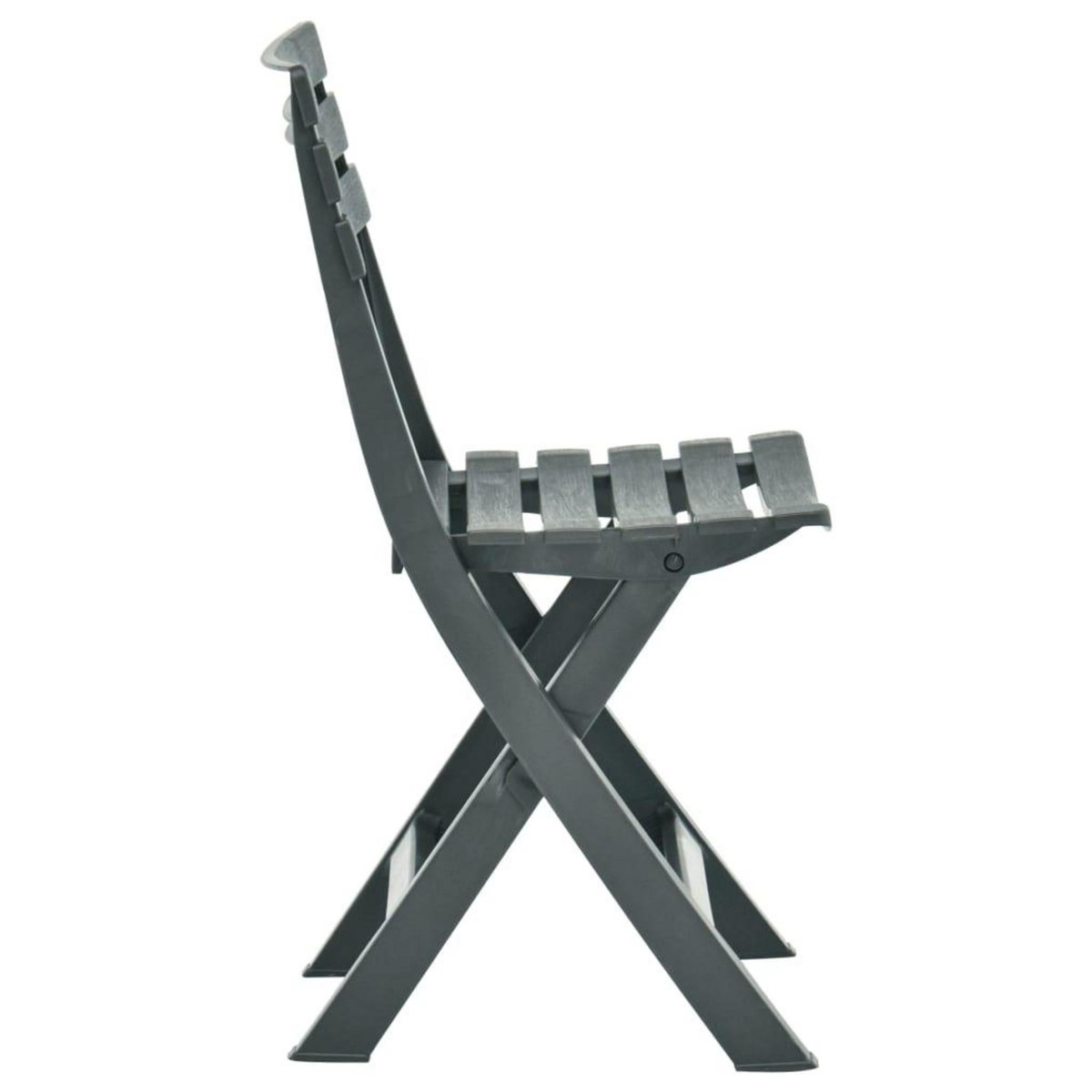 VIDAXL Chaises de jardin pliables lot de 2 Plastique Vert